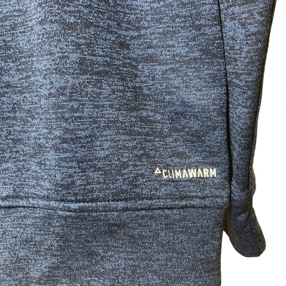 ADIDAS Mens Blue Med Zip Up Hooded‎ Jacket Climawarm